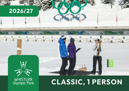 Private Biathlon Lesson - Classic Skiing, 1 person
