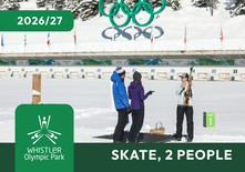 Private Biathlon Lesson - Skate Skiing, 2 people