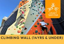 Climbing Wall- (14 yrs & under)