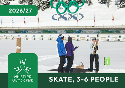 Private Biathlon Lesson - Skate Skiing, 3-6 people